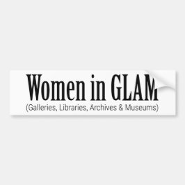 GLAMの女性 バンパーステッカー