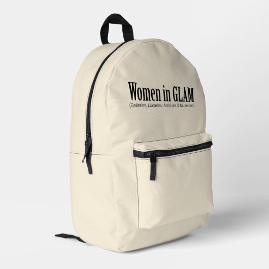 GLAMの女性 プリントバックパック (裏面左端)