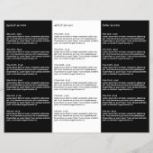 Glamまつげエクステンションサロン3折パンフレット チラシ (裏面)