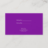 GLAMまつ毛パープル美しいサロンフレンド参照 紹介カード (裏面)