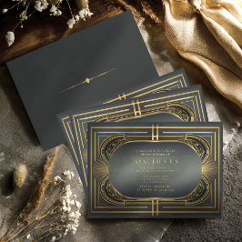 Glamアールデコ結婚のブライダルシャワーID1033