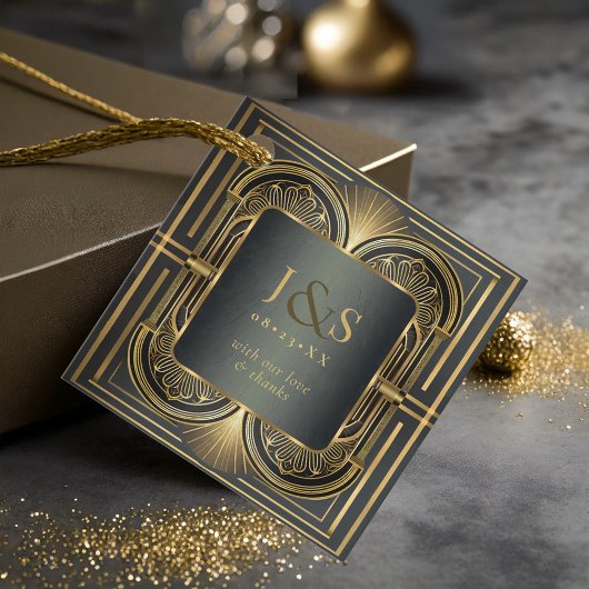 Glamアールデコ結婚の感謝ID1033 フェイバータグ