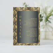 Glamアールデコ結婚の詳細ID1033 エンクロージャーカード (スタンド正面)