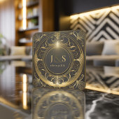 Glamアールデコ結婚のV2 ID1033 スクエアペーパーコースター