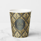 Glamアールデコ結婚パターンID1033 紙コップ (正面)