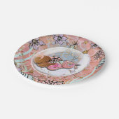 Glamエスニックマーメイドベビーシャワー誕生日パーティー ペーパープレート (アングル)