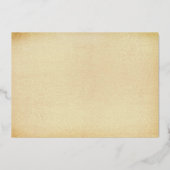 Glamエレガント紙吹雪結婚式の日付を保存実在 箔招待状 (裏面)