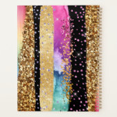 Glamカラフルグリッター虹の輝き プランナー手帳 (裏面)