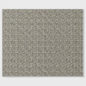 Glamガーリー金ゴールドLeopard印刷 ラッピングペーパー (フラット)