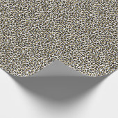 Glamガーリー金ゴールドLeopard印刷 ラッピングペーパー (角)