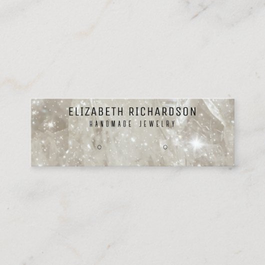 Glamクリスタルエレガントダイヤモンドジュエリーディスプレイ スキニー名刺 (正面)