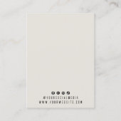 Glamクリスタルエレガントダイヤモンドジュエリーディスプレイ 名刺 (裏面)