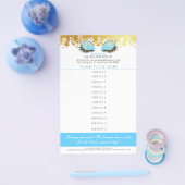 Glamグリッターアイズメイクアップアーティストサロン価格表 チラシ (シングル)