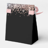 Glamグリッターピンクとブラック フェイバーボックス (裏面サイド)