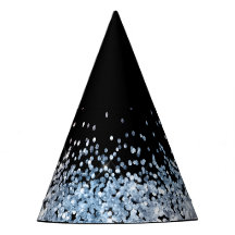 Glamグリッターピンクとブルーのパーティー帽子