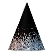 Glamグリッターピンクとブルーのパーティー帽子 パーティーハット (左)