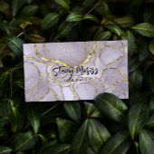 Glamシックモダン金ゴールド抽象芸術かわいいスクリプト 名刺