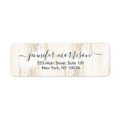 Glamスクリプト金ゴールド紙吹雪雨 ラベル (正面)