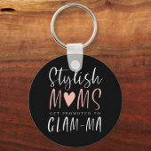 Glamスタイリッシュ-Maタイポグラフィックに昇格 キーホルダー (正面)