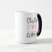 Glamスタイリッシュ-Maタイポグラフィックに昇格 モーフィングマグカップ (正面右)