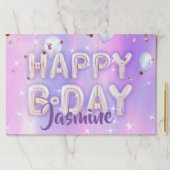 Glamトレンディーバルーン誕生日紙ランチョンマット ペーパーパッド (インサイチュ)