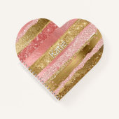 Glamハートカスタムノート ノートブック (正面)