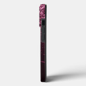 Glamバラピンクグリッタースモダンクリプトモノグラム名 Case-Mate iPhoneケース (裏面 / 左)