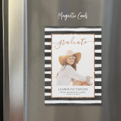 Glamバラ金ゴールド磁気卒業発表 マグネット招待状