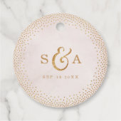 Glamバラ金ゴールド赤面書道ラブモノグラム フェイバータグ (裏面)