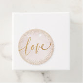 Glamバラ金ゴールド赤面書道ラブモノグラム フェイバータグ (インサイチュ)