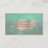 Glamバラ金ゴールド銅箔グリーンパーソナルスタイリスト 名刺 (裏面)