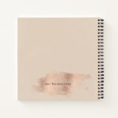 Glamバラ金ゴールド銅箔 | スケッチとアイディア ノートブック (裏面)