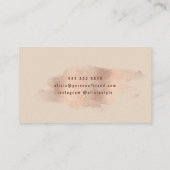 Glamバラ金ゴールド銅箔 |個人用スタイリスト 名刺 (裏面)