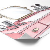 Glamパーティーガール美しいスパポスターウェルカムサイン ポスター (角)