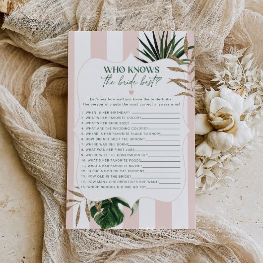 Glamピンクストライプの誰が花嫁のゲ最高のームを知る