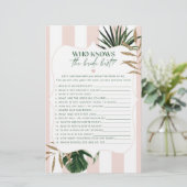 Glamピンクストライプの誰が花嫁のゲ最高のームを知る (スタンド正面)