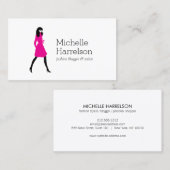 GlamファッションガールスタイルBlogger名刺 名刺 (正面/裏面)