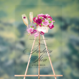 Glamファッションショーへようこそ アクリルサイン