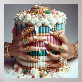 Glamファッション高級ライフスタイル写真 ポスター