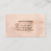 Glamフェイクバラ金ゴールド銅箔 | メイクアップアーティスト 名刺 (裏面)