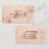 Glamフェイクバラ金ゴールド銅箔 | メイクアップアーティスト 名刺 (正面/裏面)