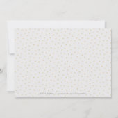 Glamフェイク金ゴールドグリッター書の日付を保存 セーブザデート (裏面)