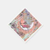 Glamベビーマーメイドガールズベビーシャワー誕生日パーティー スタンダードカクテルナプキン (角)