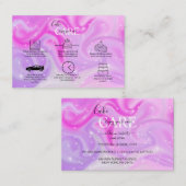 Glamホログラフィエレガントックケーキ気にビジネスカード 名刺 (正面/裏面)