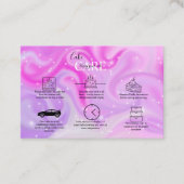 Glamホログラフィエレガントックケーキ気にビジネスカード 名刺 (正面)