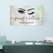 Glamホログラフィモダンックのまつ毛とアイブロウウィンク 横断幕 (トレードショー)