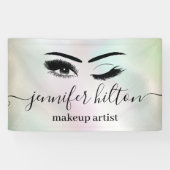 Glamホログラフィモダンックのまつ毛とアイブロウウィンク 横断幕 (横)