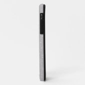 Glamメタリック銀グリッターカスタマイズ可能な名前 Case-Mate iPhoneケース (裏面/左)