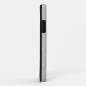 Glamメタリック銀グリッターカスタマイズ可能な名前 Case-Mate iPhoneケース (裏面/右)