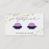 *～* Glamロゴ金ゴールド目QR 名刺 (正面)